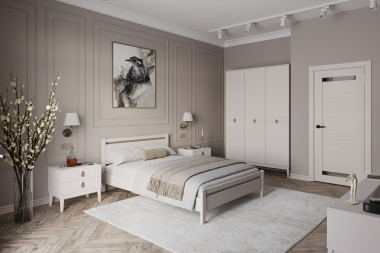 КРОВАТЬ ВЕРОНИКА-1 двуспальная с ортопедическим основанием &mdash; Аэлита