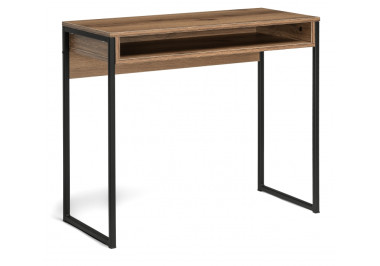 Письменный стол Лео Лофт черный матовый / дуб делано темный &mdash; Аэлита