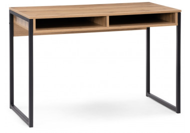 Письменный стол Леон Лофт черный матовый / дуб вотан — Аэлита
