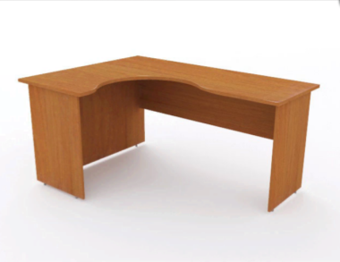 Стол криволинейный СМ27 Монолит 1404х1204х756 левый &mdash; Аэлита