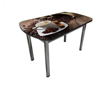 Стол раздвижной Д50 «бабочка» с фотопечатью 1100*700 (1500) h750 &mdash; Аэлита
