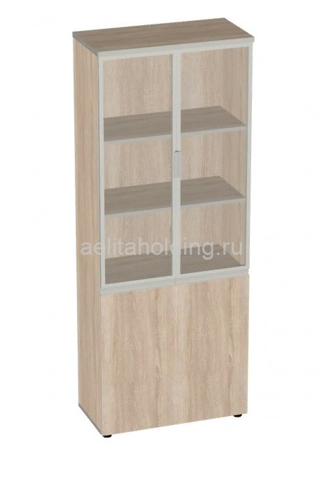 Шкаф со стеклом в алюм. раме 777*387*1980