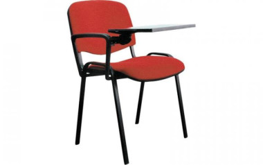 Стул ИЗО черный с пюпитром, ткань красная С02 WIN 16 — Аэлита