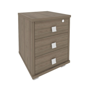 Тумба подкатная (3 ящика,с замком) 420х450х563 — Аэлита