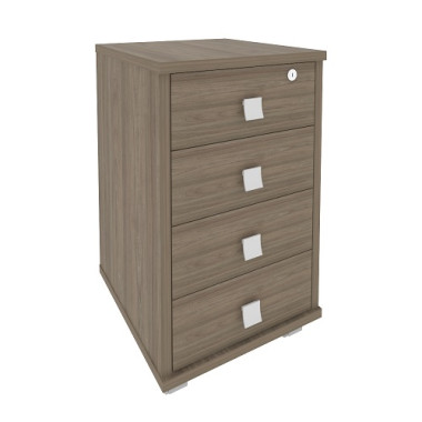 Тумба подкатная (4 ящика,с замком) 420х450х714 — Аэлита