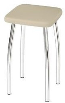 Табурет «Эконом мягкий» хром  400*470 h465  &mdash; Аэлита