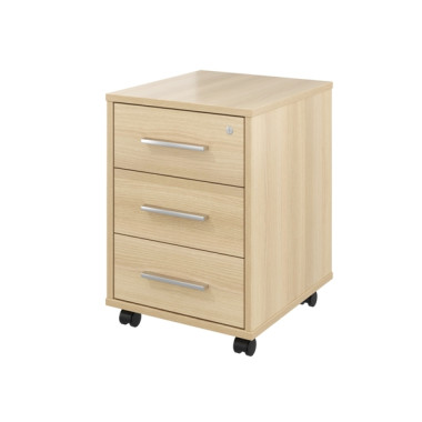 Тумба выкатная Канцлер 3 ящика с замком 406х446х570 — Аэлита