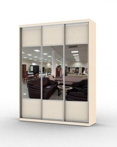 Шкаф-купе трехдверный с зеркальными фасадами (модель 3.6) — Аэлита