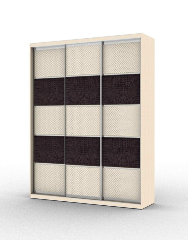 Шкаф-купе трехдверный с 5 вставками (модель 3.5.2) — Аэлита