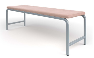 Банкетка мягкая на прямоугольной трубе 1250*320*420  &mdash; Аэлита