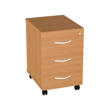 Тумба выкатная с 3 ящиками с центральным замком &mdash; Аэлита