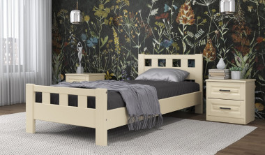 Кровать 900*2000 Вероника-2 из натурального дерева &mdash; Аэлита