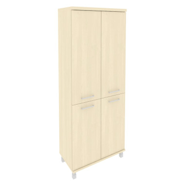 Стеллаж высокий широкий First  (2 низкие двери ЛДСП, 2 средние двери ЛДСП) &mdash; Аэлита