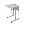 Стол ученический АЭЛИТА 1-местный регулируемый 600*500 с наклоном столешницы