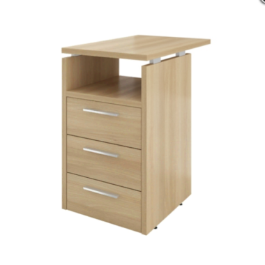 Тумба ДБ37 Дублин приставная 3 ящика с полкой и замком 450х700х750(ДБ12_1+ДБ17_2+ДБ15) &mdash; Аэлита