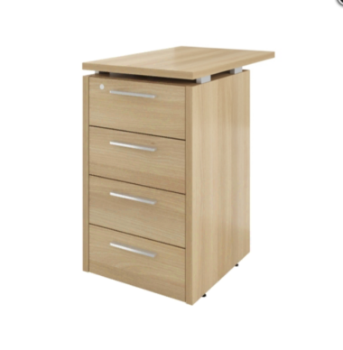 Тумба ДБ38 Дублин приставная 4 ящика с замком 450х700х750(ДБ13_1+ДБ13_2+ДБ15) &mdash; Аэлита