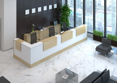 Стойка ресепшн STYLE 4358х1558х1156 — Аэлита