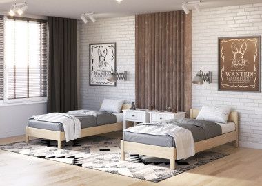 Кровать ЭБИ с ортопедическим основанием 900/1200х2000 &mdash; Аэлита